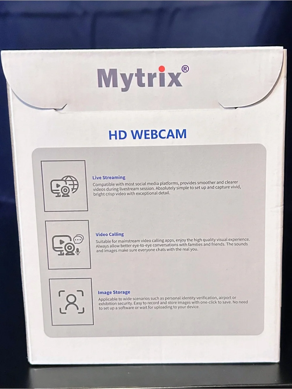 New FlexEye A Black Webcam - Full HD